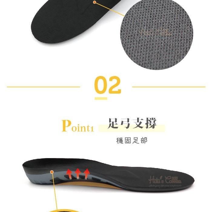 糊塗鞋匠 優質鞋材 C194 PORON緩衝運動鞋墊 1雙 高彈 緩震 足弓支撐 足心凸起-細節圖4