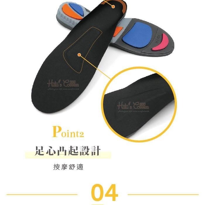 糊塗鞋匠 優質鞋材 C194 PORON緩衝運動鞋墊 1雙 高彈 緩震 足弓支撐 足心凸起-細節圖6