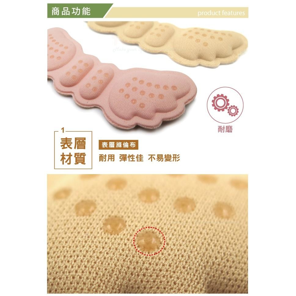 糊塗鞋匠 優質鞋材 F39 6mm海棉翅膀後跟貼 1雙 隨意貼 天使翅膀 防磨貼 防滑舒適 另有3mm-細節圖4