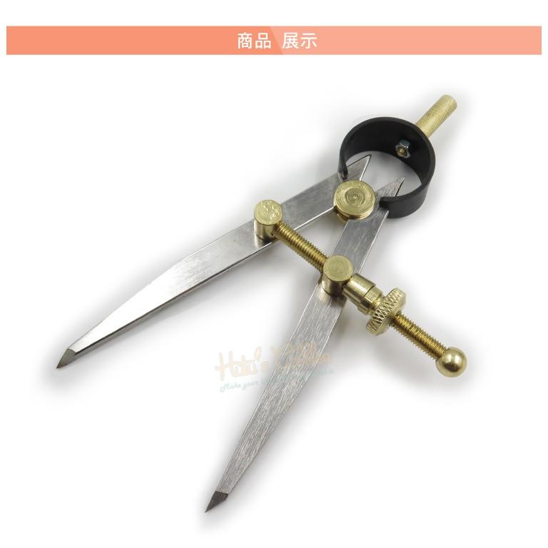 糊塗鞋匠 優質鞋材 N286 可調式間距規 1個 木工圓規 邊線器 畫線規 壓邊器 皮革間距規 皮革工具-細節圖8