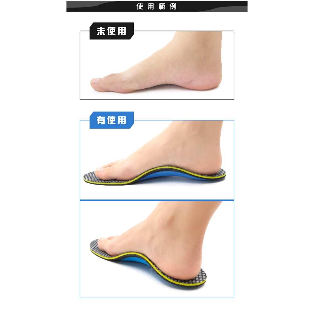 糊塗鞋匠 優質鞋材 C192 網布足弓運動鞋墊 1雙 網布足弓鞋墊 EVA足弓鞋墊 EVA鞋墊-細節圖7