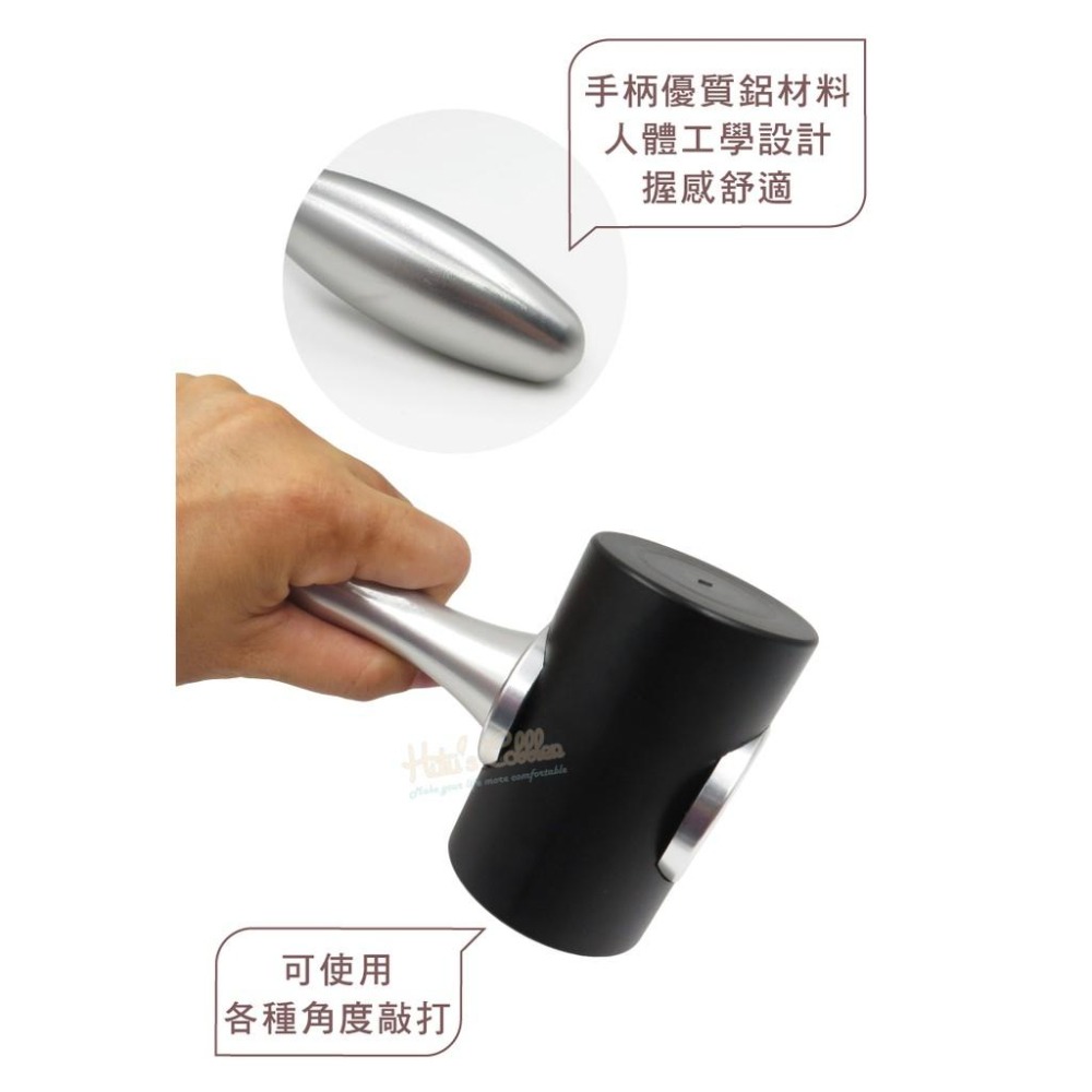 糊塗鞋匠 優質鞋材 N293 T型鋁柄皮雕槌 1支 皮雕錘 尼龍槌 皮革皮雕印花工具 手工皮具diy工具-細節圖6