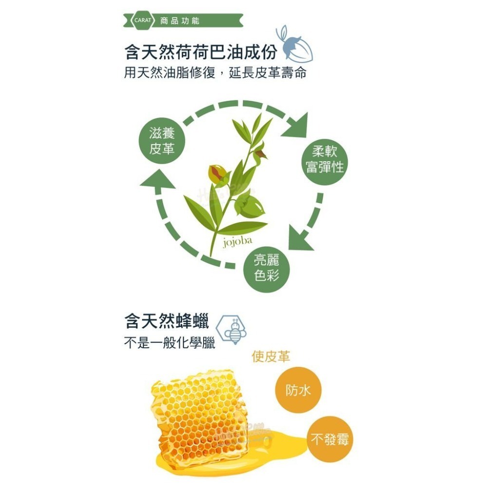 糊塗鞋匠 優質鞋材 L248 德國CARAT保養油50ml 1罐 皮革保養油 皮革油 荷荷巴油 蜂蠟成分-細節圖3