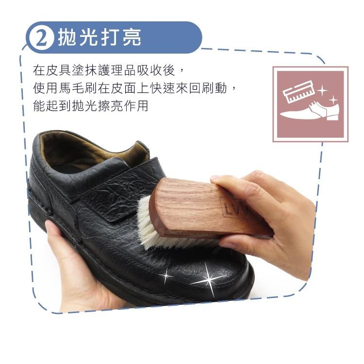 糊塗鞋匠 優質鞋材 P81 LVV大馬毛刷 1支 拋光刷 馬毛除塵刷 馬毛拋光刷 馬鬃毛刷-細節圖4
