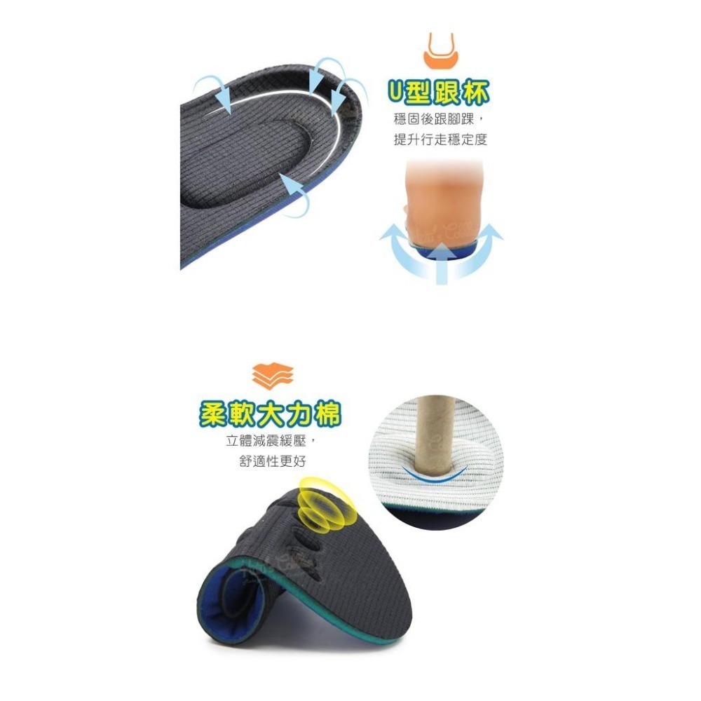 糊塗鞋匠 優質鞋材 C214 兒童海綿足弓鞋墊 1雙 兒童足弓鞋墊 海綿鞋墊 按摩鞋墊 兒童鞋墊-細節圖7