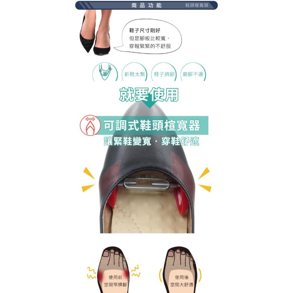 糊塗鞋匠 優質鞋材 A05 鞋頭楦寬器 1雙 PU鞋頭可調鞋楦 高跟鞋擴鞋器 鞋子擴大器 迷你撐鞋器-細節圖4