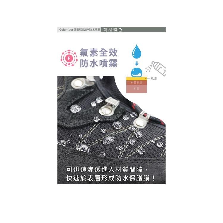 糊塗鞋匠 優質鞋材 L62 日本Columbus運動鞋抗UV防水噴霧180ml 1罐 運動鞋防水噴霧劑 皮鞋防水噴霧劑-細節圖6