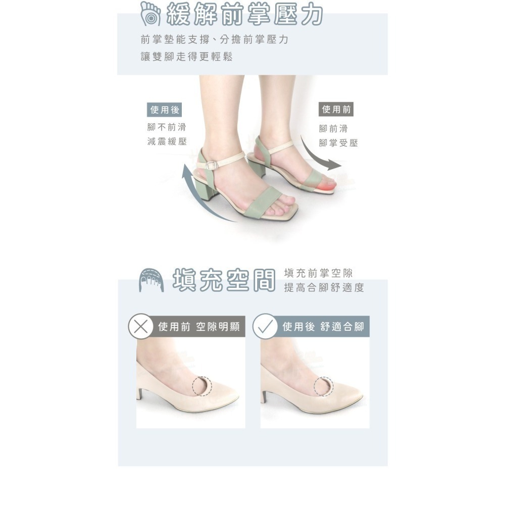 糊塗鞋匠 優質鞋材 D48 3mm豬皮高跟前掌墊 1雙 豬皮前掌墊 豬皮乳膠前掌墊 乳膠半碼墊-細節圖5