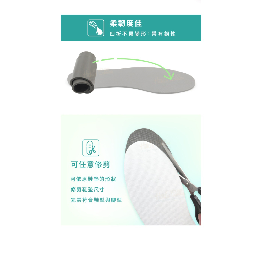 糊塗鞋匠 優質鞋材 C223 3mmSlimFlex抗震鞋墊 1雙 原PORON日本廠 運動減震鞋墊 高彈緩衝 台灣製造-細節圖6