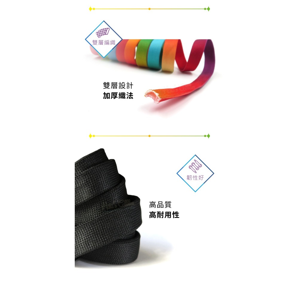 糊塗鞋匠 優質鞋材 G214 12mm寬雙層漸變扁鞋帶140cm 1雙 漸變色鞋帶 彩色鞋帶 麥昆鞋帶-細節圖6