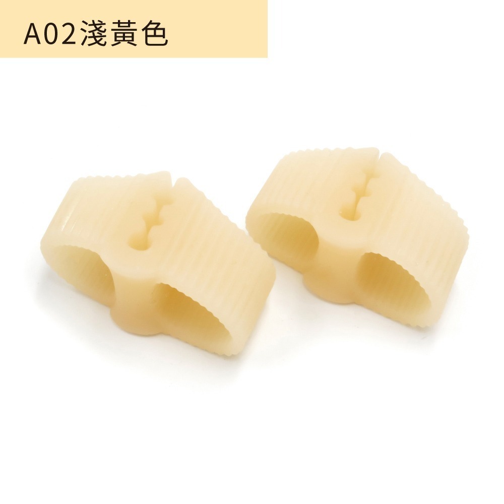 糊塗鞋匠 優質鞋材 J06 雙孔螺紋分趾器 1雙 拇趾套 拇趾保護套 拇趾固定套 夾腳拖防磨-規格圖7