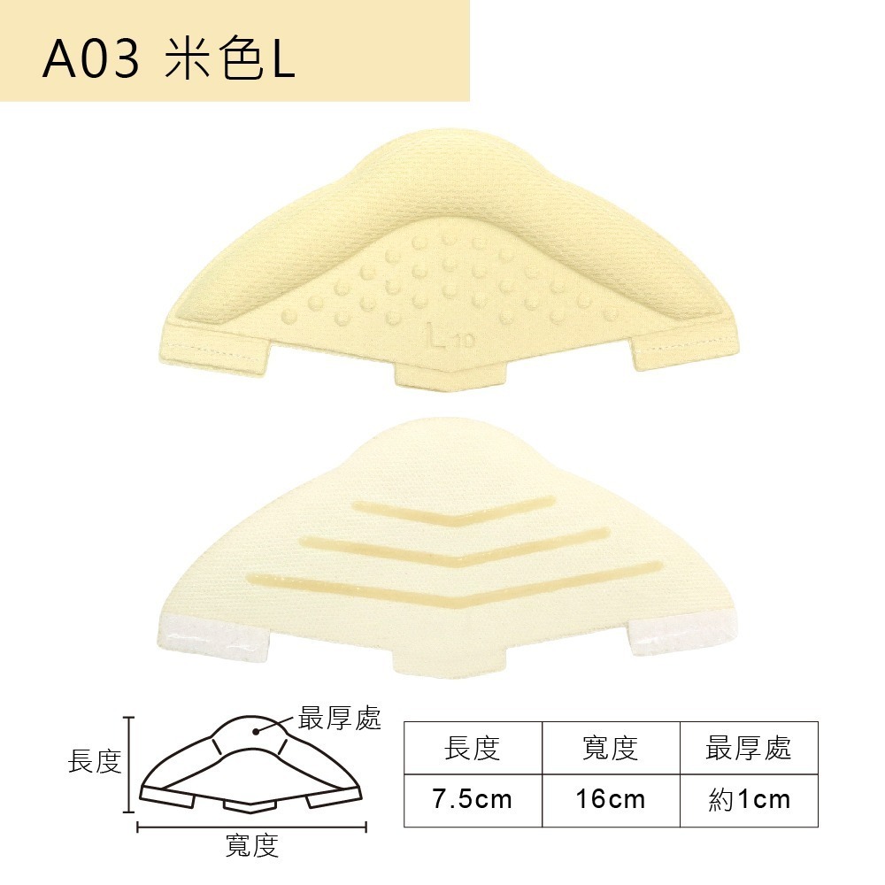 糊塗鞋匠 優質鞋材 F71 10mm靠墊式後跟貼 1雙 鞋後跟防磨貼 後跟立體保護套 後跟靠墊-規格圖9