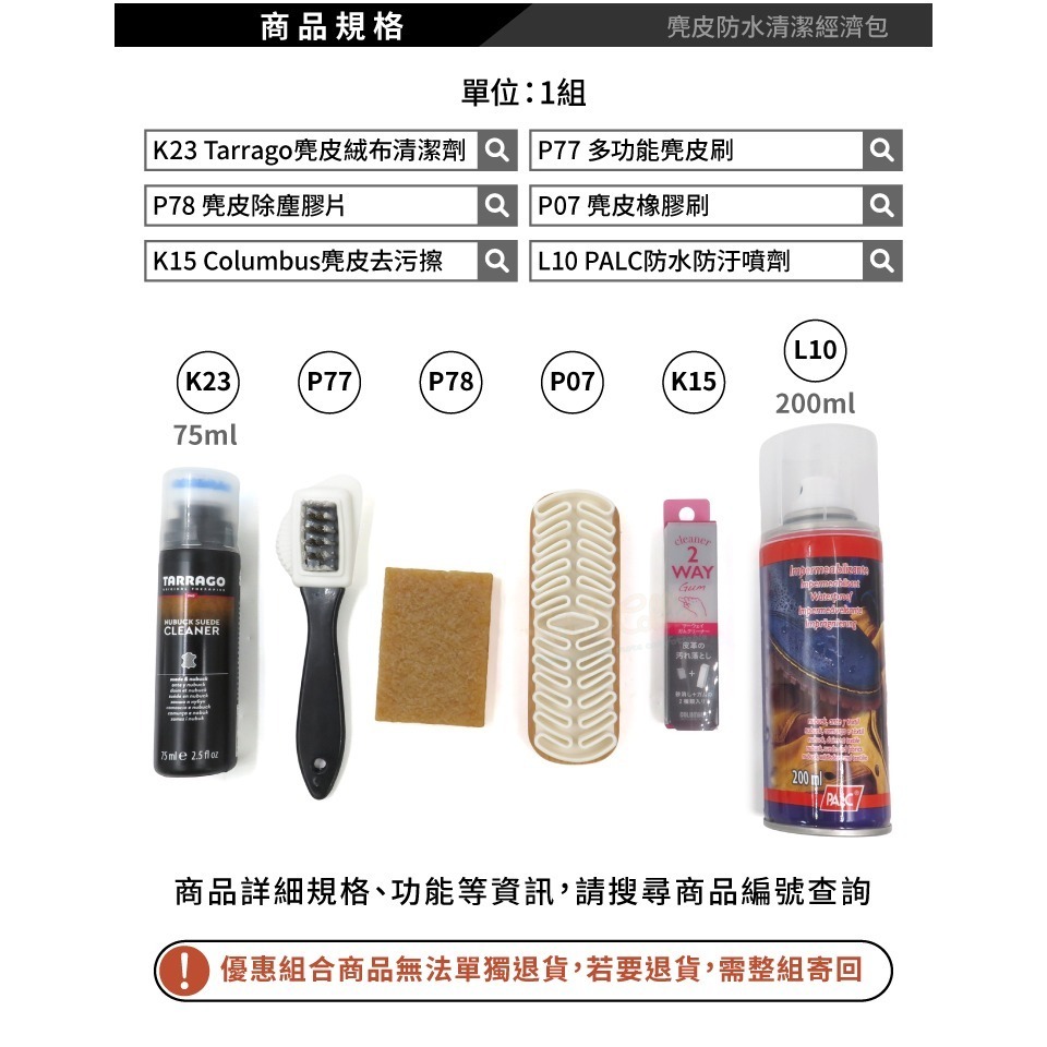 糊塗鞋匠 優質鞋材 V03 麂皮防水清潔經濟包 1組 麂皮刷 麂皮防霉清潔劑 麂皮橡膠刷-細節圖3