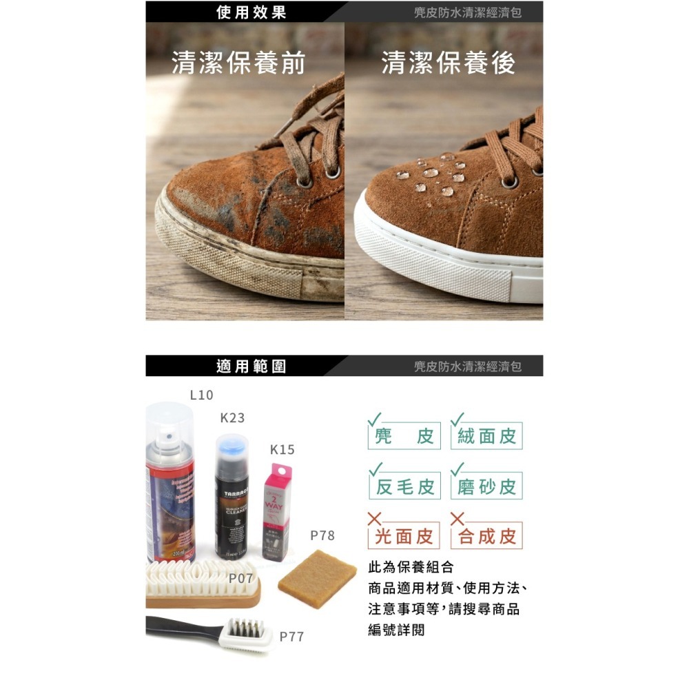 糊塗鞋匠 優質鞋材 V03 麂皮防水清潔經濟包 1組 麂皮刷 麂皮防霉清潔劑 麂皮橡膠刷-細節圖8