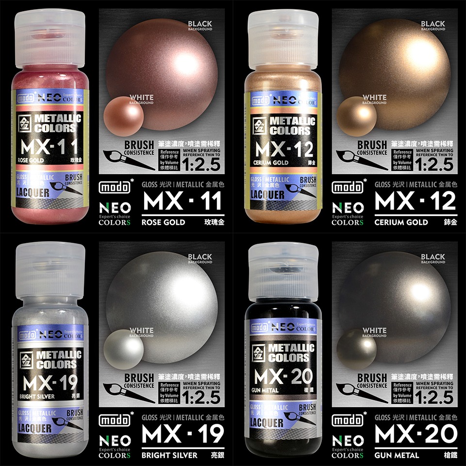 【modo摩多製造所】獨家NEO瓶 全新金屬色-全套組16色-細節圖5