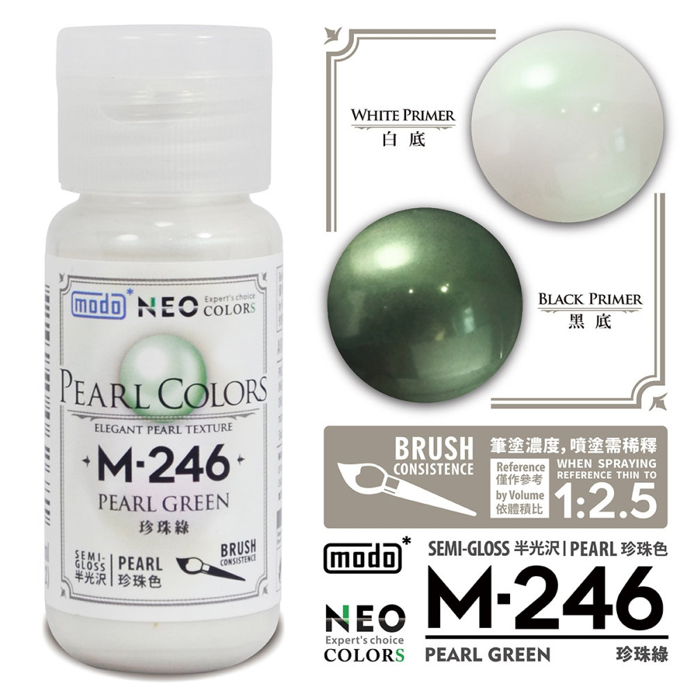 【modo摩多製造所】NEO 新世代珍珠套組(珠光色/透明漆)/30ML/6色/模型漆｜官方賣場-細節圖7