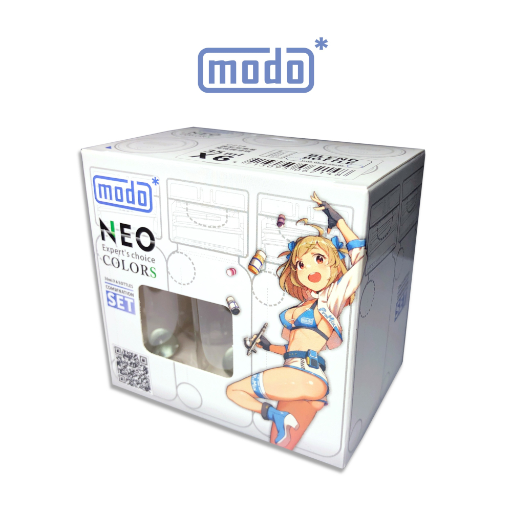 【modo摩多製造所】NEO水漆 NEO六入新版多功能刻度調漆瓶/35ML/模型漆/水漆｜官方賣場-細節圖3