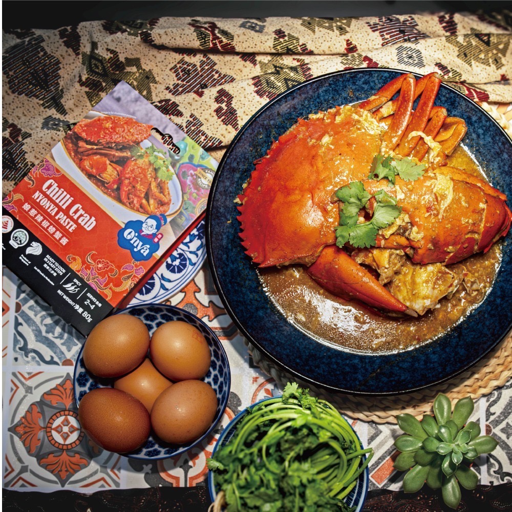 【獅子魚65號店】O＇nya新加坡醬料-傳統娘惹辣椒螃蟹醬chilli crab nyonya paste 80g-細節圖2