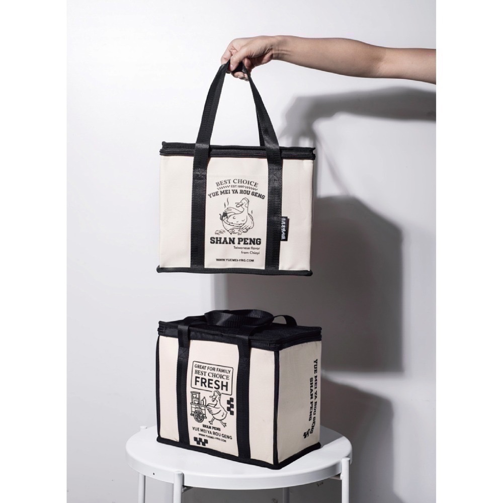 【月眉鴨肉焿】加購-保溫保冷禮袋「黑色款」-細節圖3