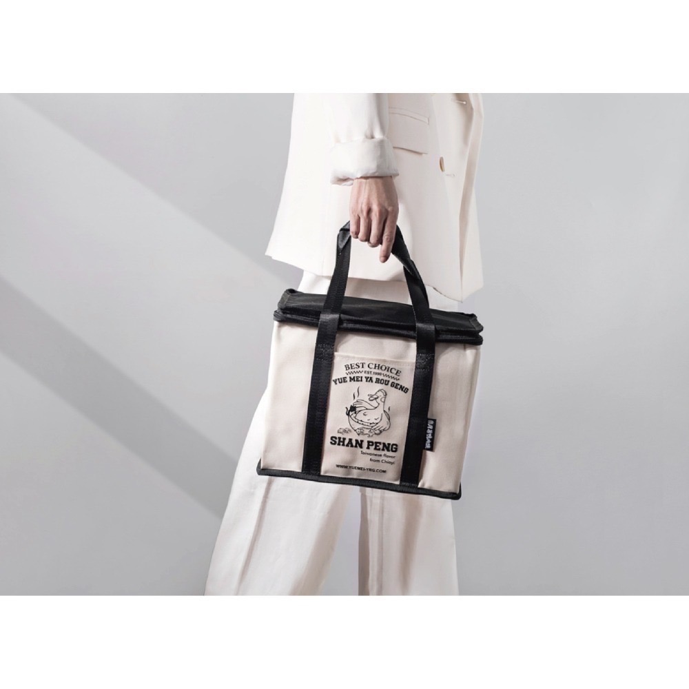 【月眉鴨肉焿】加購-保溫保冷禮袋「黑色款」-細節圖4