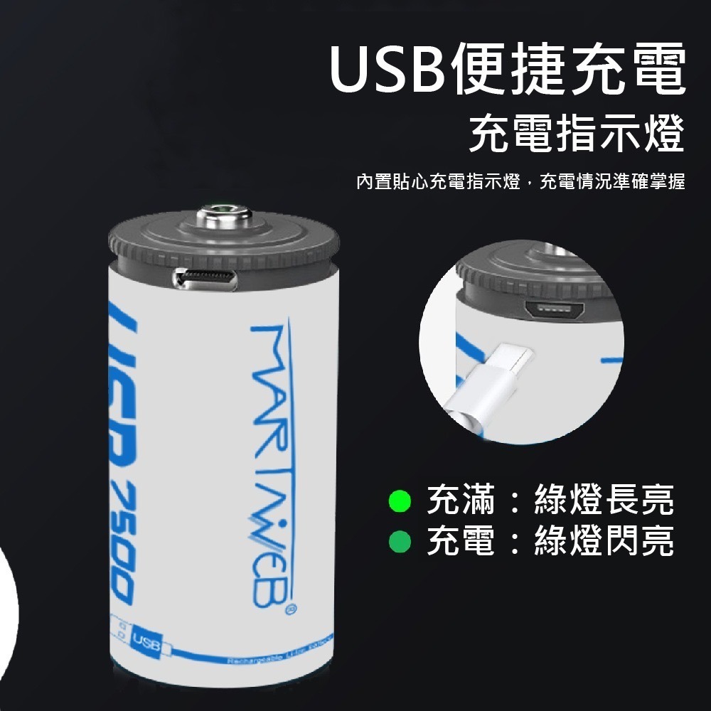 1號  USB充電鋰電池Type-C micro 雙輸入 // 充電口可安全隱藏 martinweb台灣品牌-細節圖2