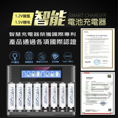 1.5V恆壓鋰電/1.2V鎳氫 雙用液晶恆壓鋰充電器 3/4通用 號 充電電池 &lt;&lt;台灣現貨供應中_當天出貨&gt;&gt;