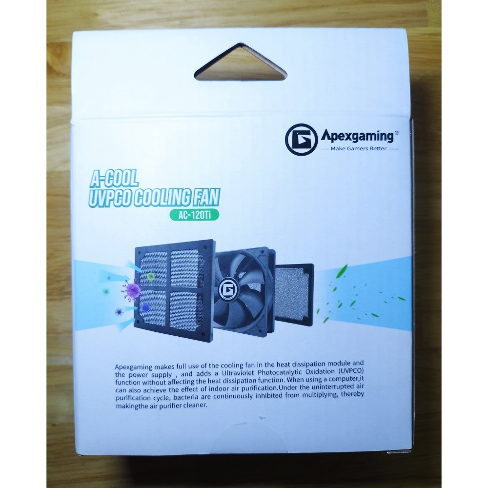 apexgaming ac-120ti光觸媒 空氣淨化 12公分風扇-細節圖2
