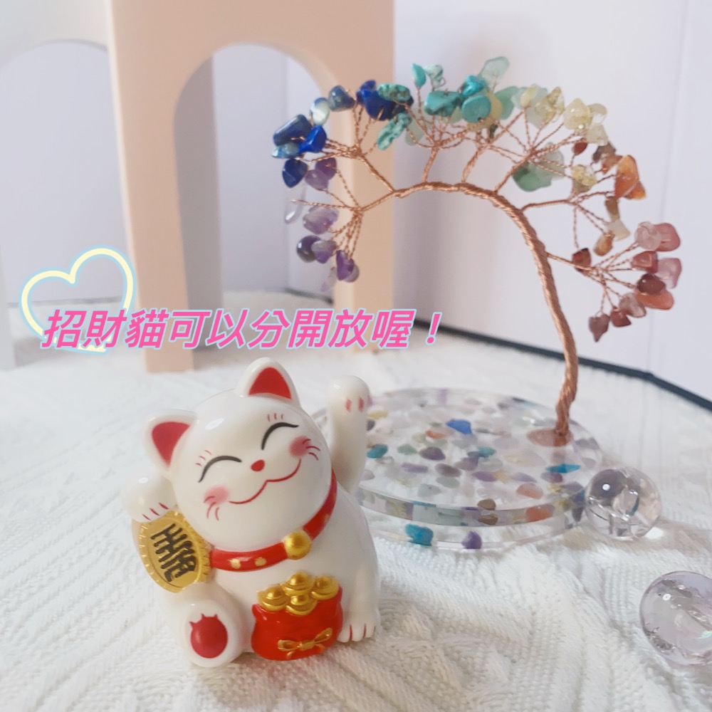 水晶招財樹招財貓❤️好運喵喵來😸-細節圖2