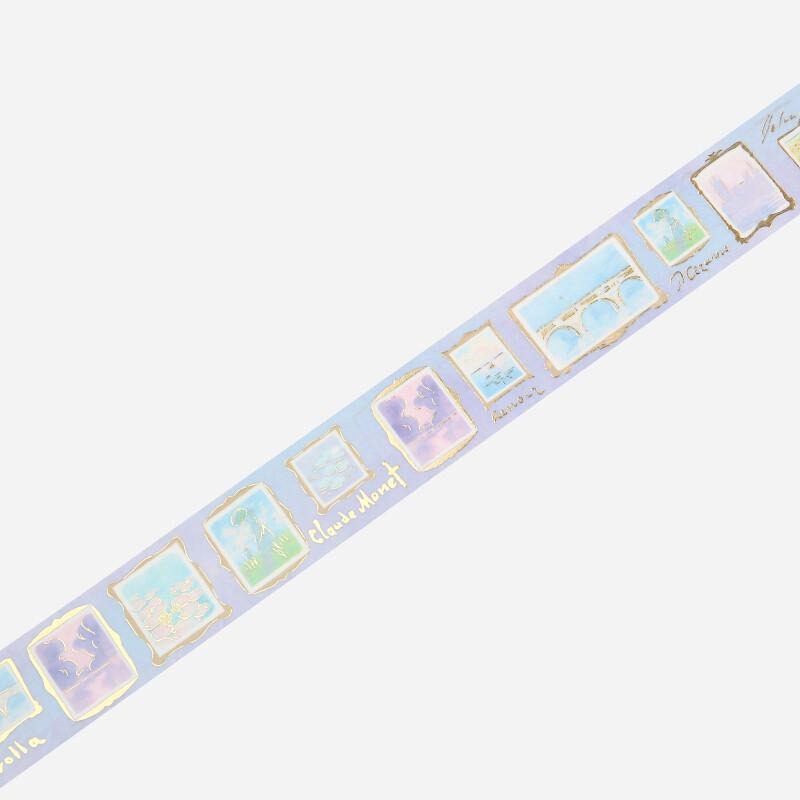 【莫莫日貨】2023 7月新品 日本進口 BGM 藝術之旅系列 燙金 金箔和紙膠帶 - 印象 SBG007-細節圖2