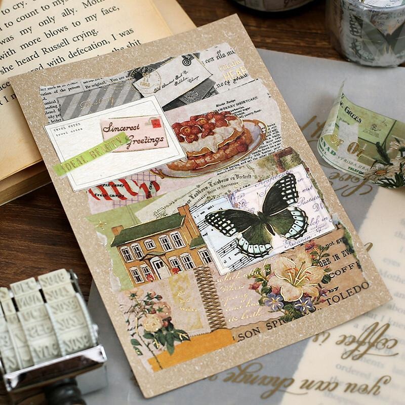 【莫莫日貨】2023 7月新品 日本進口 BGM 浪漫邀約系列 燙金 金箔和紙膠帶 - 物語 SBG004-細節圖4