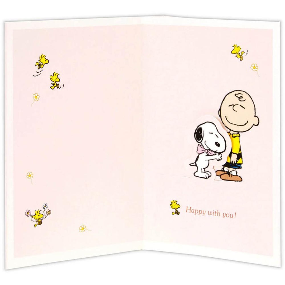 【莫莫日貨】hallmark 日本進口 Snoopy 史努比 立體燙金 多用途 多目的 卡片 生日卡 卡片 22491-細節圖3