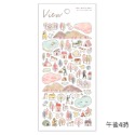 【莫莫日貨】2023 日本製 MIND WAVE 日程景色系列 PET材質 貼紙 (全6款)-規格圖7