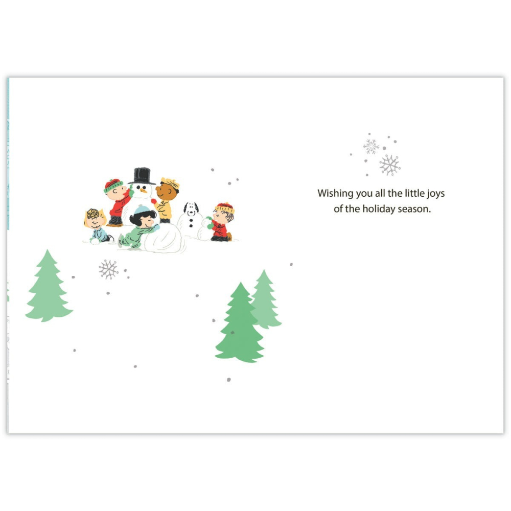 【莫莫日貨】hallmark 日本原裝進口 正版 史努比 Snoopy 燙金 聖誕卡 聖誕卡片 26963-細節圖3