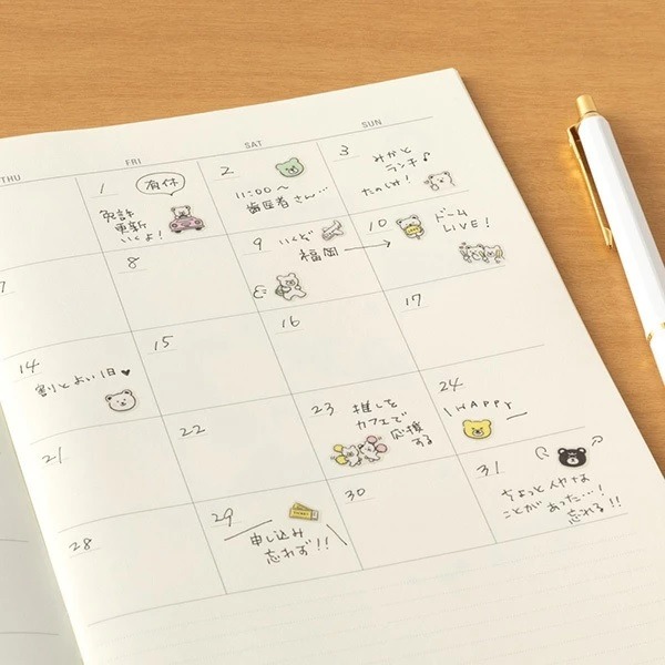 【莫莫日貨】日本製 2024 秋冬新款 midori PET透明貼紙 PET貼紙 貼紙 - 貓咪表情包 82685-細節圖5