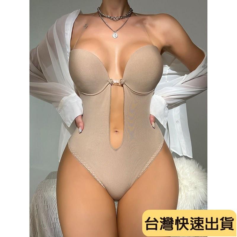 🔥麒麟優選🔥超好看连体衣 歐美跨境外貿Backless深V露背PlungeBodysuit連體衣Shapewear-細節圖8