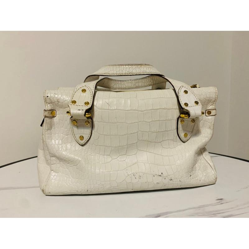 Kate Spade 全真皮 鱷魚皮紋路 手提包-細節圖3