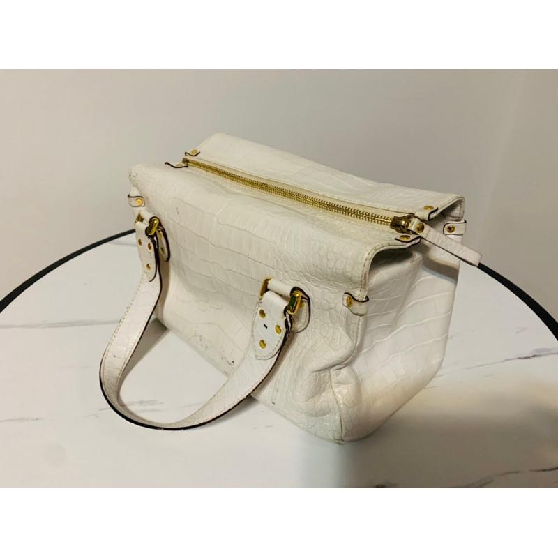 Kate Spade 全真皮 鱷魚皮紋路 手提包-細節圖5
