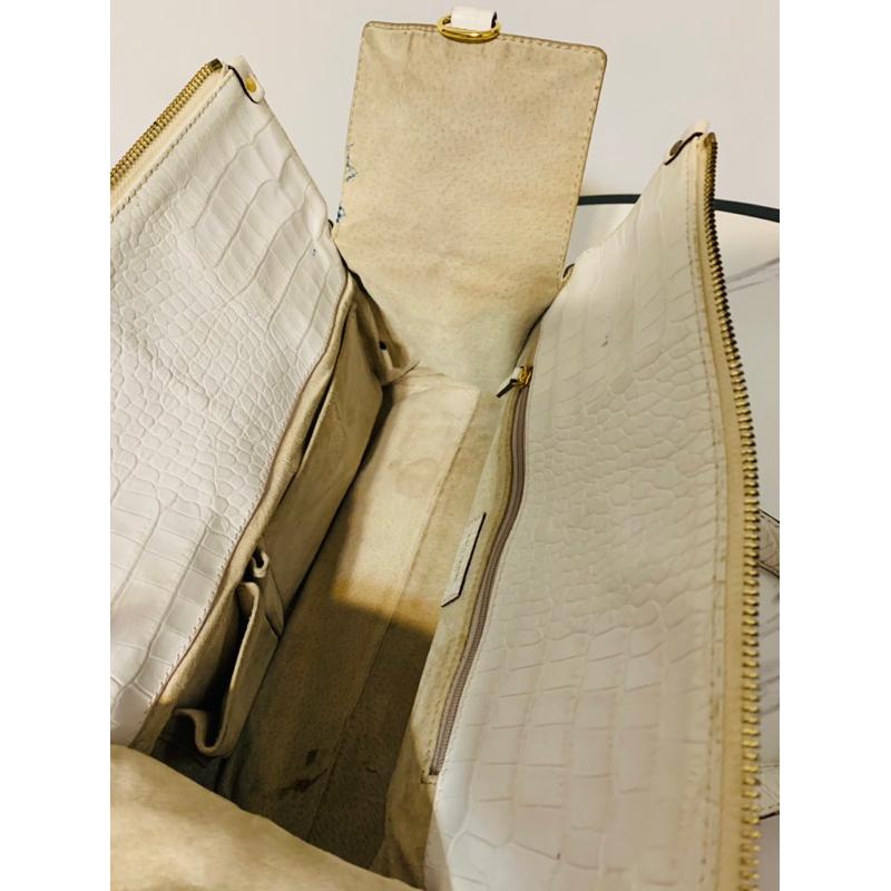 Kate Spade 全真皮 鱷魚皮紋路 手提包-細節圖8