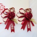 [Hare.D]現貨 一對 中式胸花 結婚胸花 新郎新娘 父親母親 中式婚禮 胸花 婚禮-規格圖6
