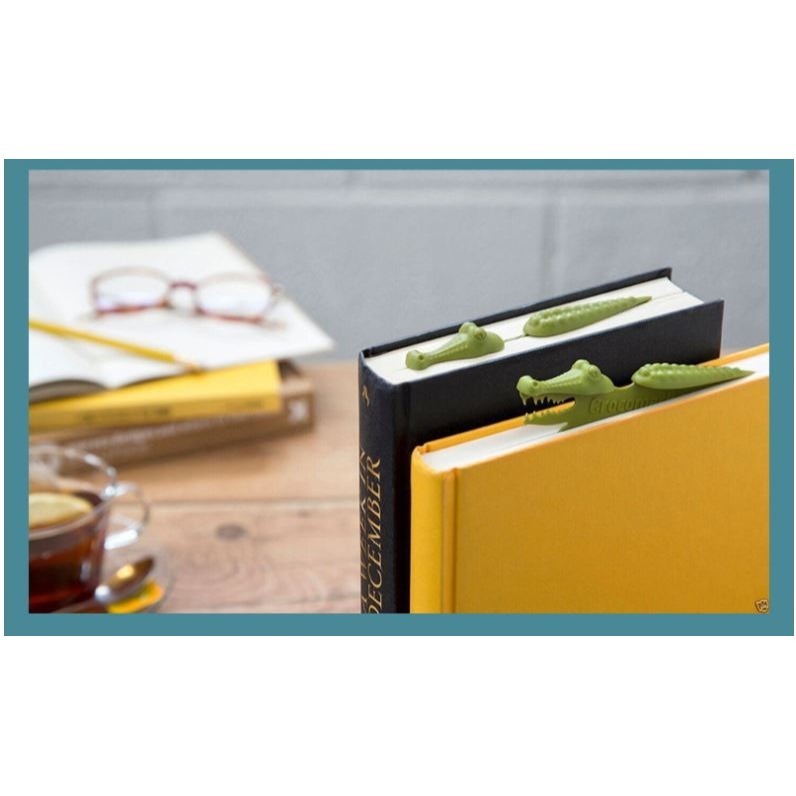 [Hare.D]台灣現貨 鱷魚 書籤 3D書籤 送禮 禮品 可愛書籤 個性 文青 創意文具 日系創意小物-細節圖5