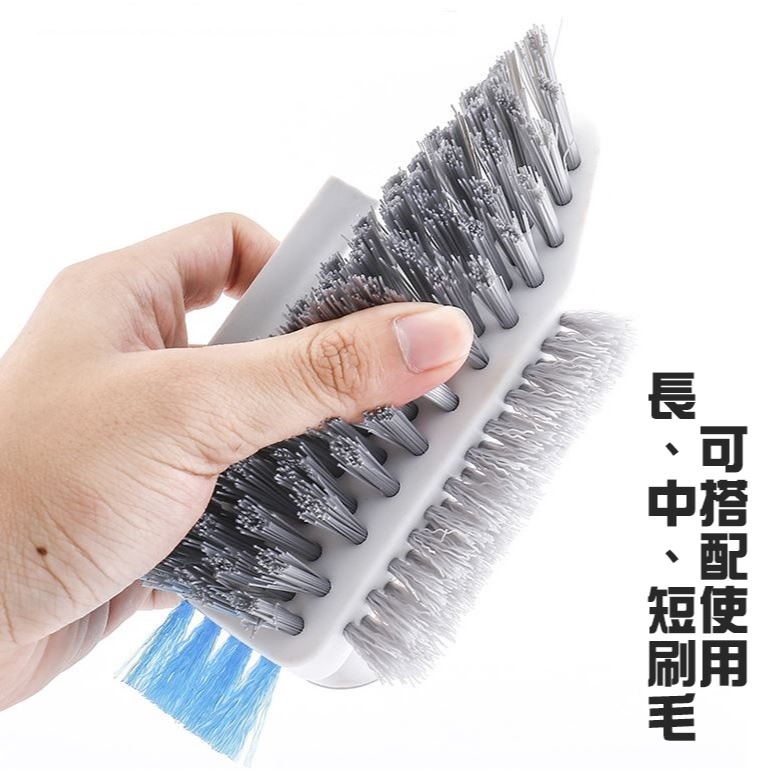 [Hare.D]現貨 帶把手 清潔刷 多功能縫隙 清潔 刷具 地板縫隙刷 死角刷 尼龍刷-細節圖4