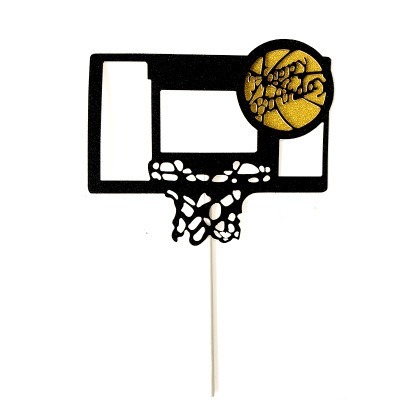 [Hare.D]現貨 迷你籃球 籃框架 蛋糕擺件 蛋糕裝飾 烘培裝飾 灌籃高手 籃球 主題蛋糕-細節圖5