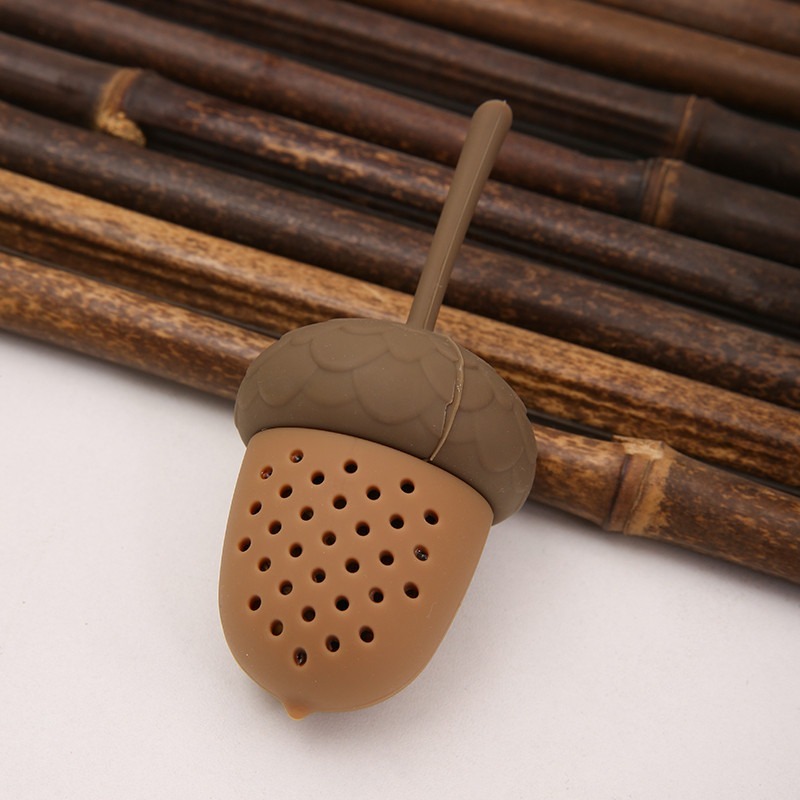 [Hare.D]現貨 松果造型泡茶器 造型濾茶 茶漏 迷你泡茶器 矽膠 濾茶器 泡茶 茶葉 茶水分離-細節圖2