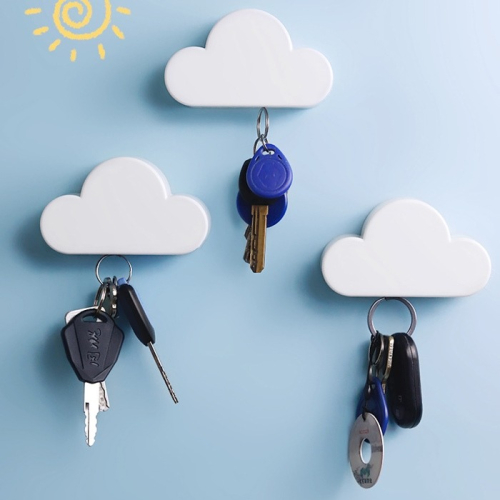 [Hare.D]現貨 雲朵磁鐵 鑰匙扣 門邊 雲朵造型 磁鐵 吸鐵 鑰匙掛 收納 磁吸 鑰匙