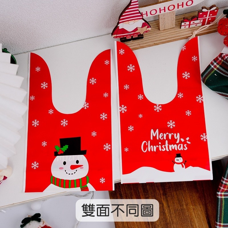 [Hare.D]現貨 聖誕節 禮物綁口袋 兔耳朵 包裝袋 禮物盒 送禮 節慶 禮品 紙盒 糖果盒 盒子 包裝 手作-細節圖3