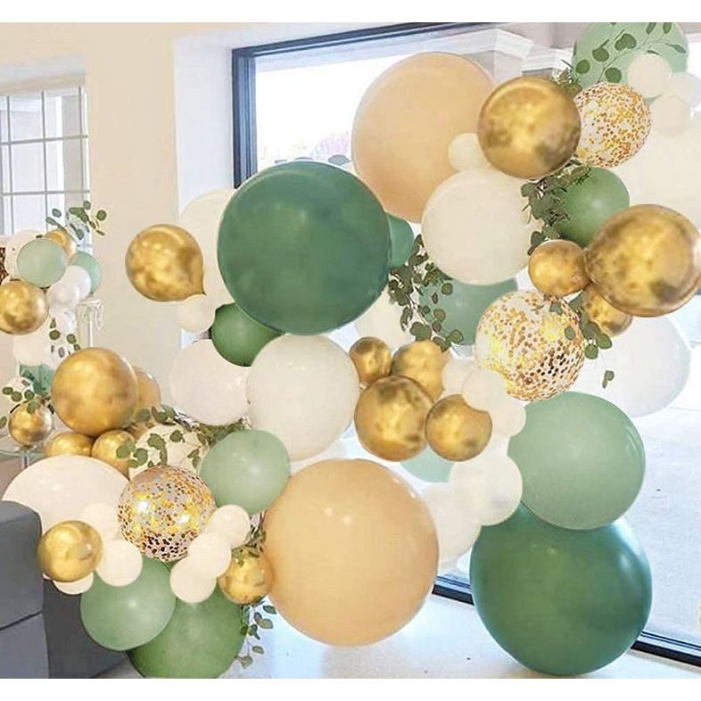 [Hare.D]牛油果綠系氣球鍊 氣球 DIY 裝飾 生日派對 婚禮 會場佈置 情人節 慶生 節慶-細節圖5
