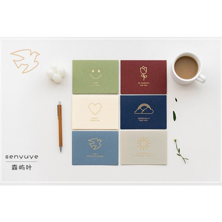 [Hare.D]韓風 簡約小卡 感謝 卡片 附信封 附貼紙 萬用卡 生日卡 謝卡 宴會 婚宴 派對 邀請卡-細節圖8