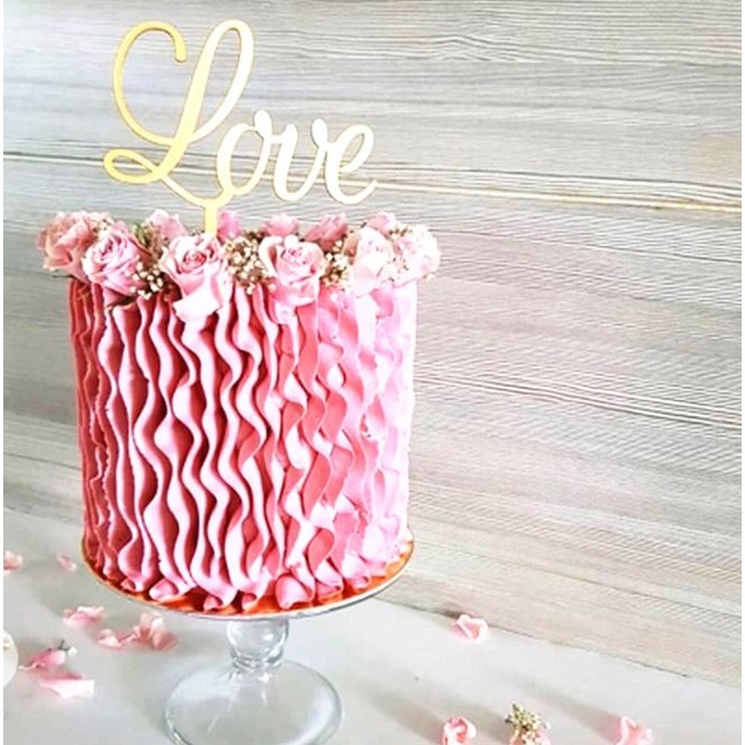 [Hare.D]現貨 情人節 蛋糕插牌 壓克力 蛋糕插牌 蛋糕 裝飾 生日 週年 紀念日 烘培小物-細節圖5