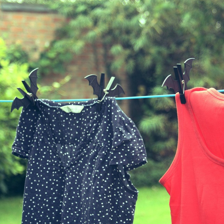 [Hare.D]現貨 蝙蝠造型衣夾 2入 晾衣夾 曬衣夾 晾衣夾 露營 夾子 送禮 交換禮物-細節圖5