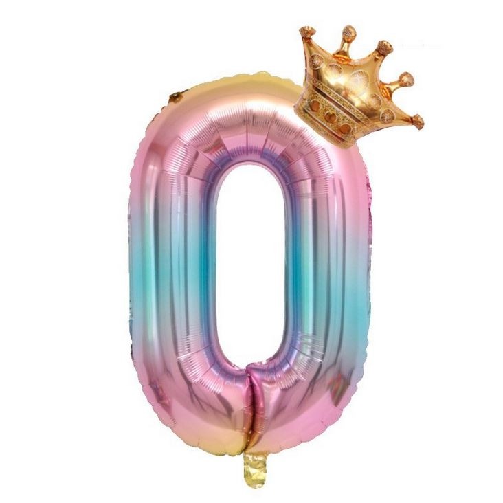 [Hare.D]現貨 40吋玫瑰金 漸變色 數字皇冠 氣球套裝 周年慶 生日 派對 裝飾 數字氣球 場地佈置 慶生 宴會-細節圖10